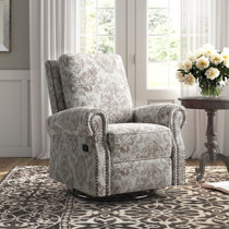 Bolero gray swivel store glider recliner